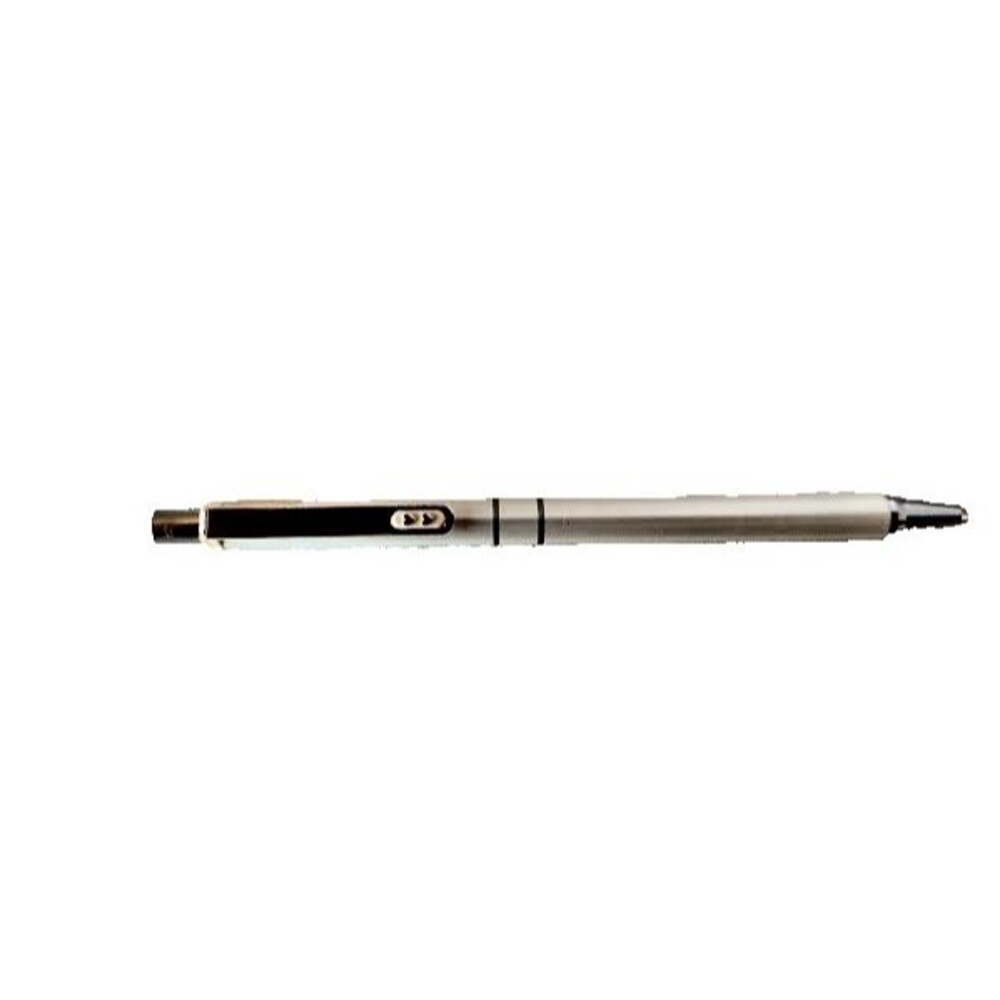VTG Paper Mate Pearlescent Pastel White Chrome Ball Point Double Heart Pen